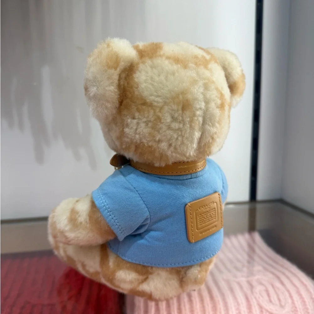 COACH Ski Bear Collectible In Signature Shearling C7059 Tan Multi NWT - Picture 3 of 13